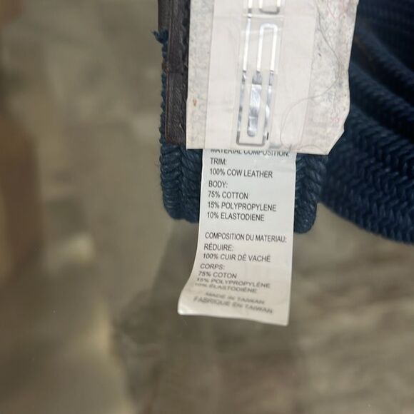 Polo Ralph Lauren 35MM Braided Stretch Buckle Belt in Navy, Size M Retail $89.50 - Picture 10 of 11